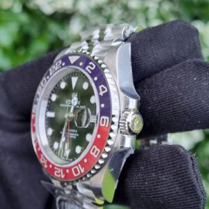 Rolex GMT-Master II with a two-color Cerachrom bezel insert in red